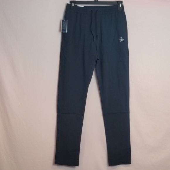 Original Penguin Slim Fit Dark Sapphire Drawstring Stretch Pants with Pockets - Picture 1 of 8
